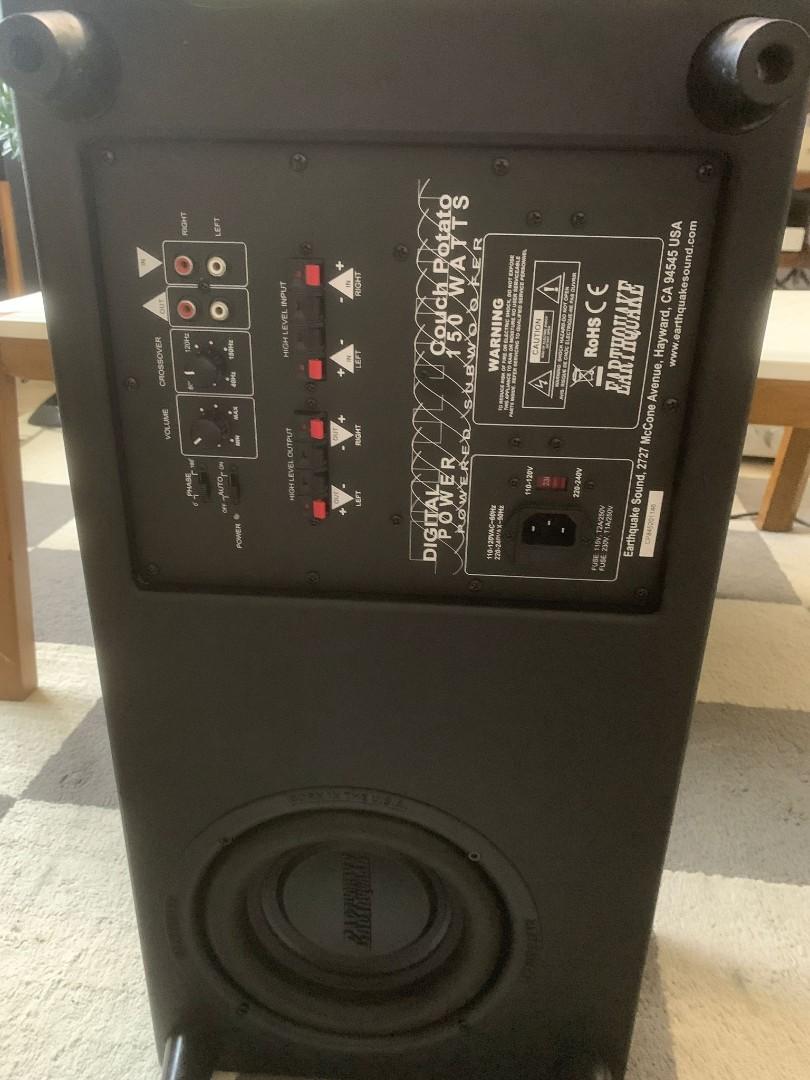 Earthquake subwoofer 250, Audio, Soundbars, Speakers & Amplifiers on