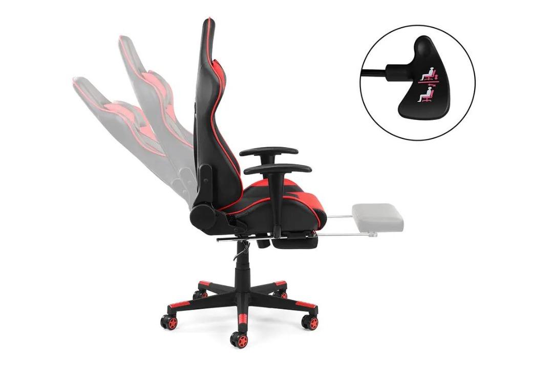 Ergolux Kevlar Gaming Chair Red Furniture Home Living