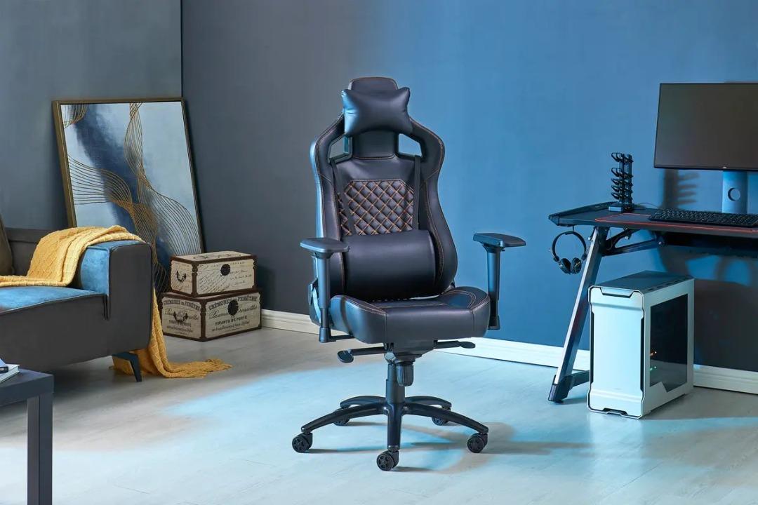 Ergolux Subzero Quilted Premium Gaming Chair Black Furniture