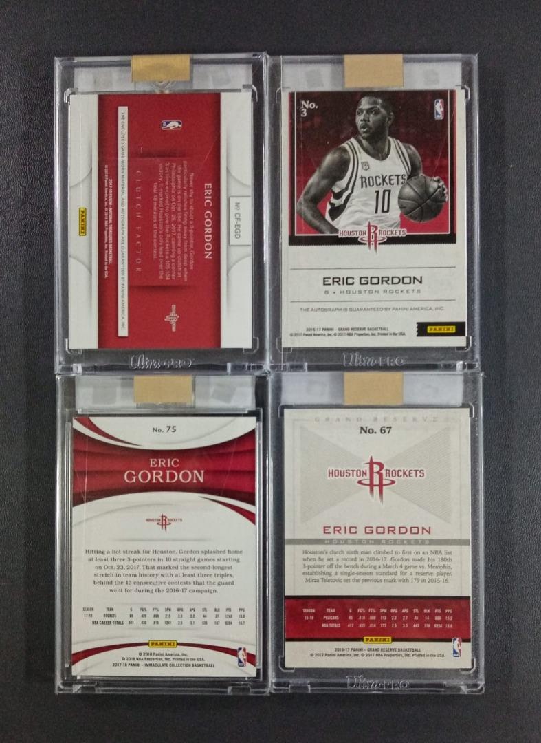 Eric Gordon NBA Cards with Free Case, Hobbies & Toys, Toys