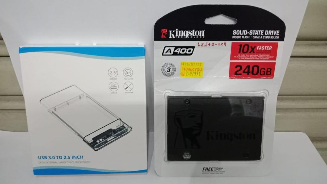 External SSD Portable 2.5 SSD fast Speed 240 GB Rm 125 Fix. 120 GB only Rm100