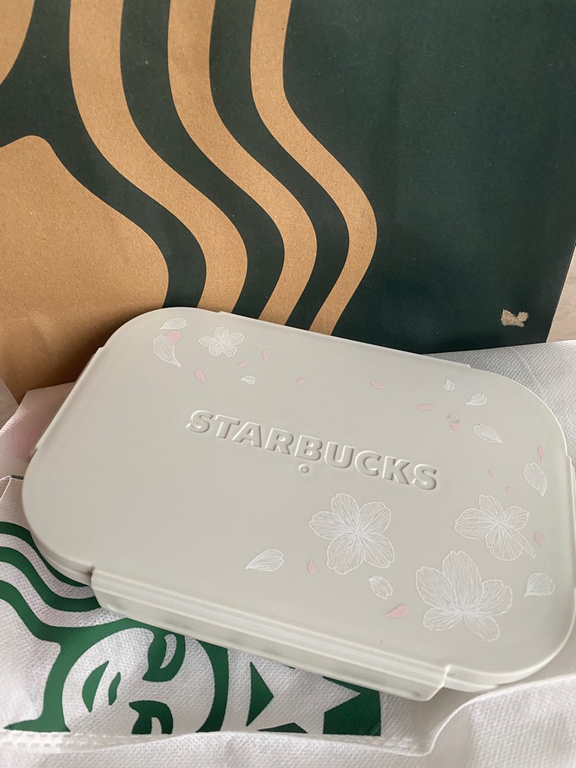 FOLDABLE STARBUCKS LUNCH BOX, Furniture & Home Living, Kitchenware