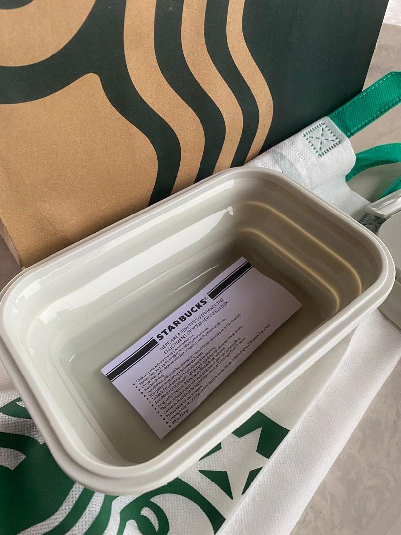 FOLDABLE STARBUCKS LUNCH BOX, Furniture & Home Living, Kitchenware