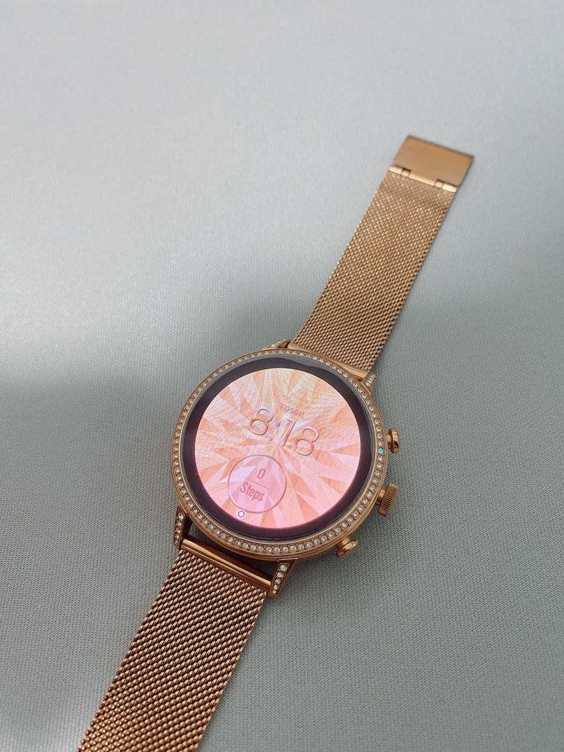 Fossil smartwatch sale rose gold