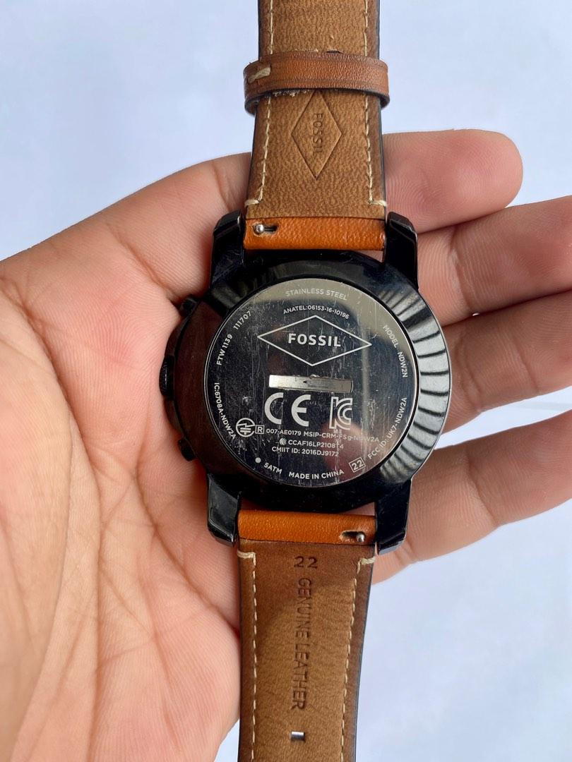 Fossil q men's grant stainless steel deals hybrid smartwatch