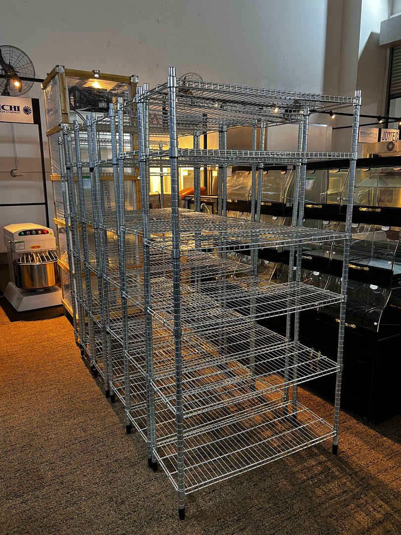 Free delivery! Used chrome rack 6 tiers, TV & Home Appliances, Other ...