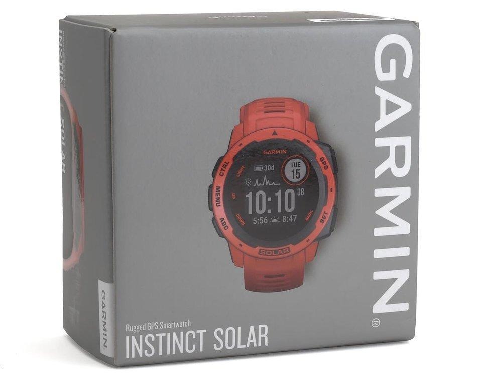 GARMIN Instinct Solar GPS Watch (Orange) Full charge > One month