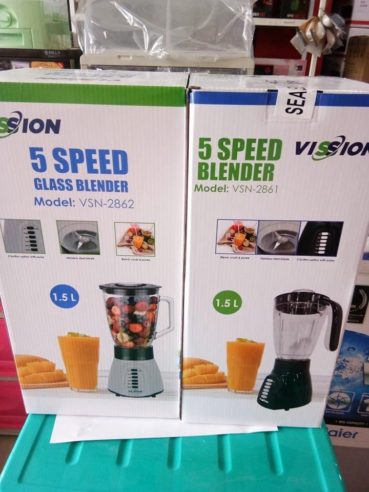 Glass / Plastic Jug Electric Blender 1.5L 5SPEED PULSE FUNCTION