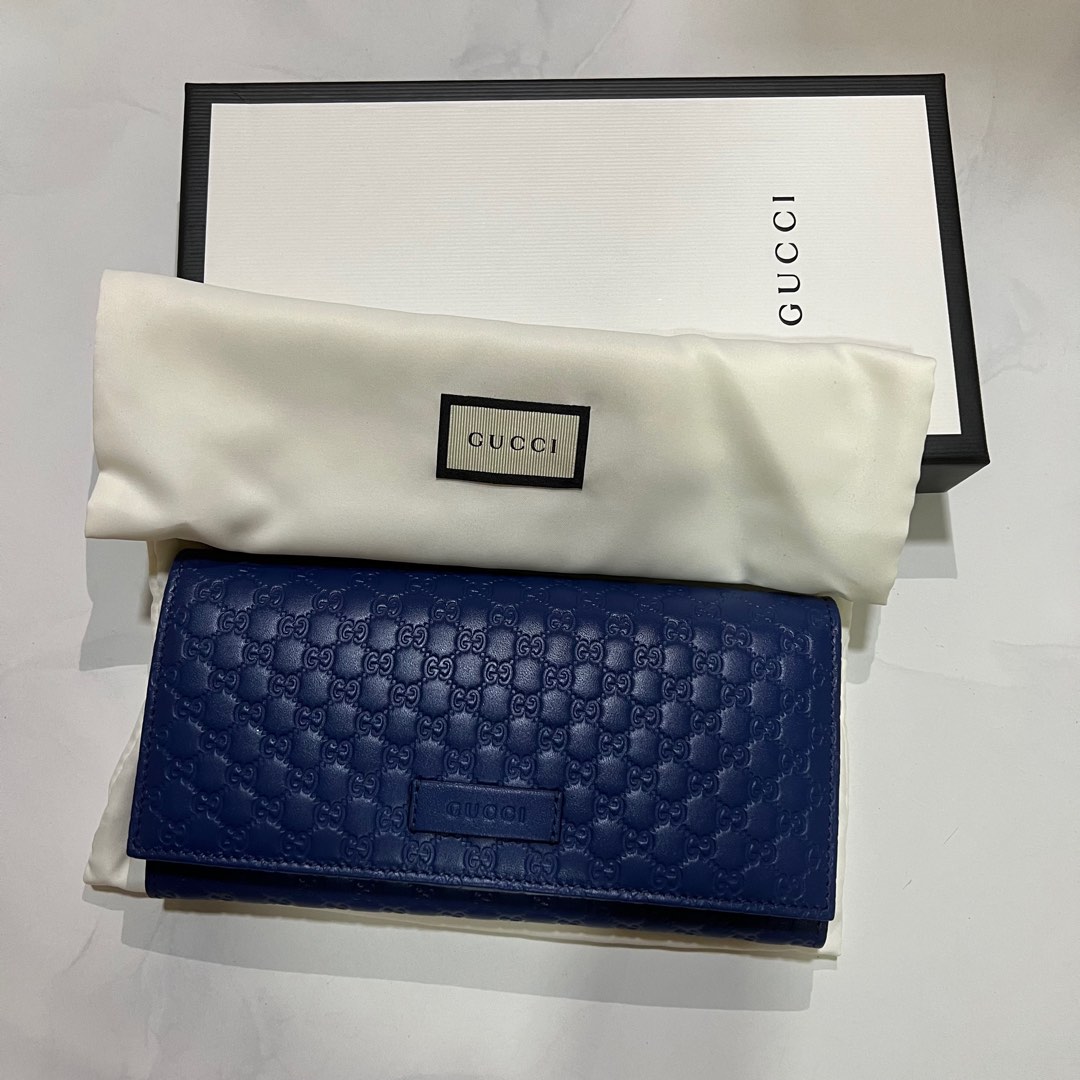 Gucci Micro Guccissima GG Leather Continental Wallet Luxury Bags