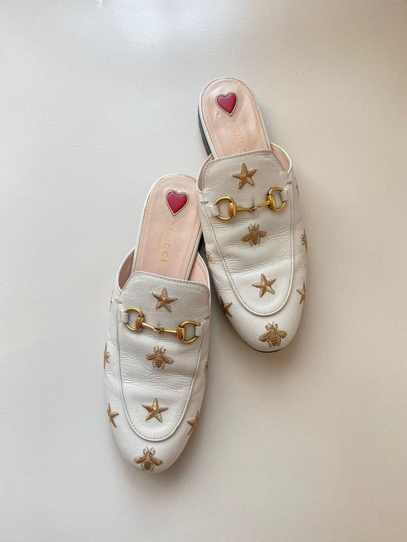 Gucci bee shop mules