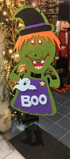 Hanging Boo Lighted Eyes Halloween Decor