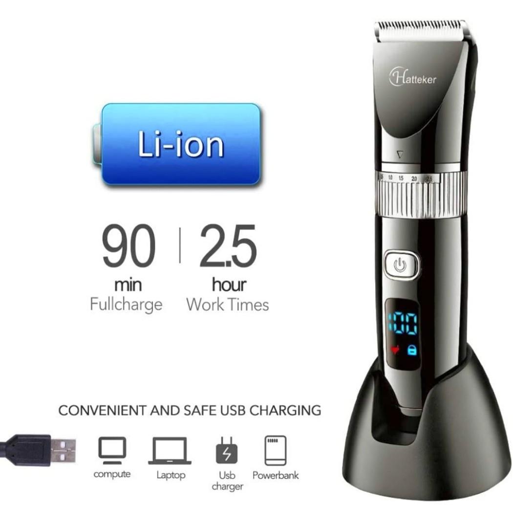 Hatteker Rechargeable Hair Clipper RFC690, Beauty & Personal Care, Men