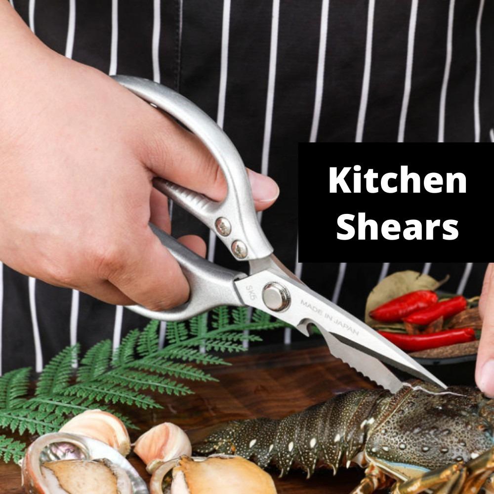 Heavy Duty Titanium Kitchen Scissor/Shear/Cutter/Can Opener Japan Imported for Poultry/Chicken