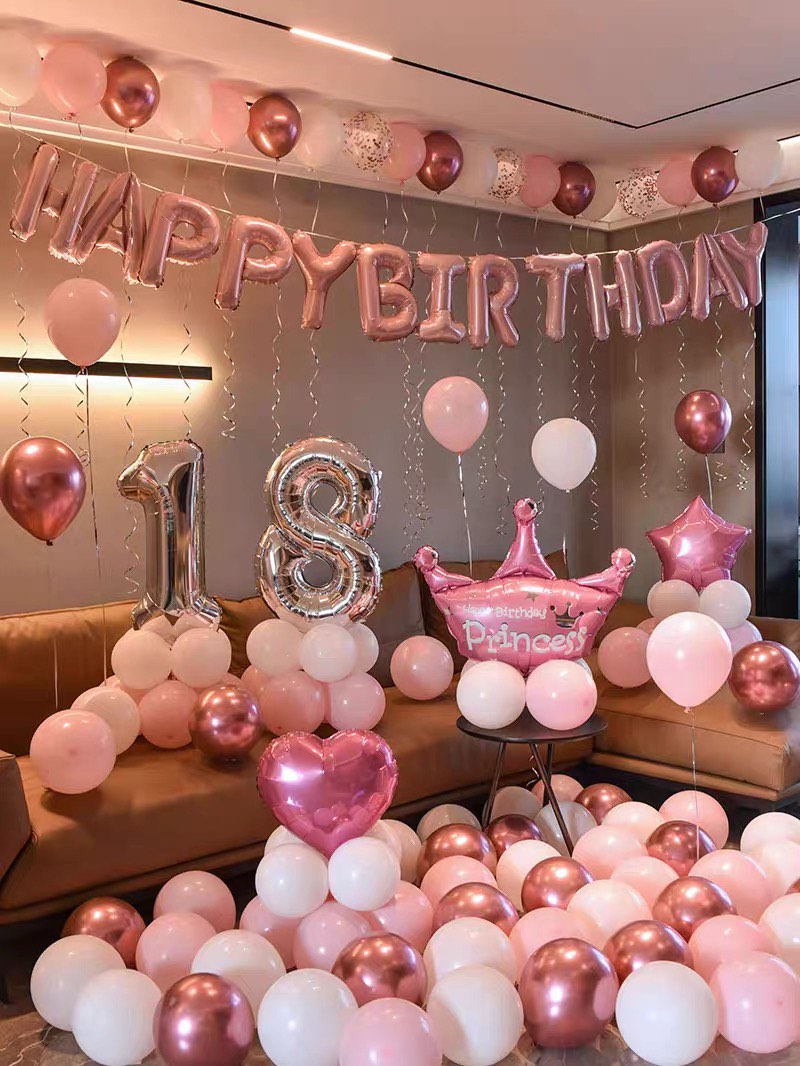 [Cheapest in town] Happy Birthday Party Balloon Decoration #2, Hobbies ...