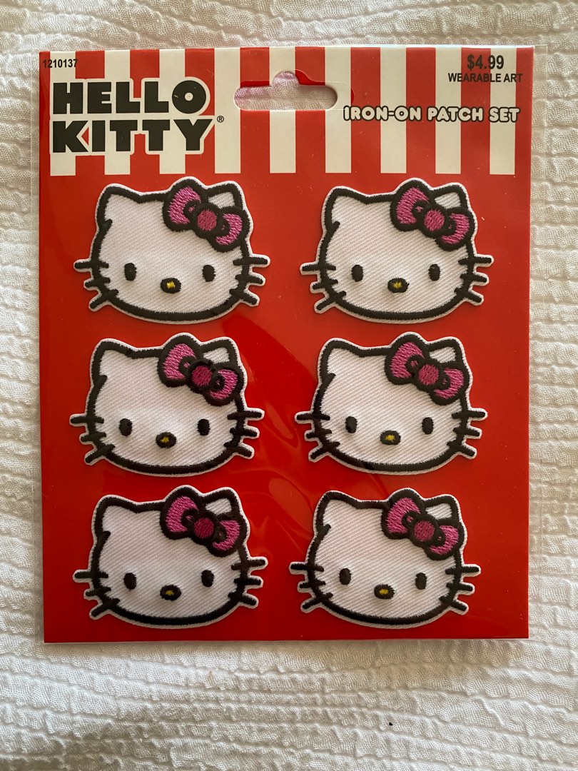 CLOSED - Hello Kitty iron on patch, Hobbies & Toys, Stationery & Craft ...