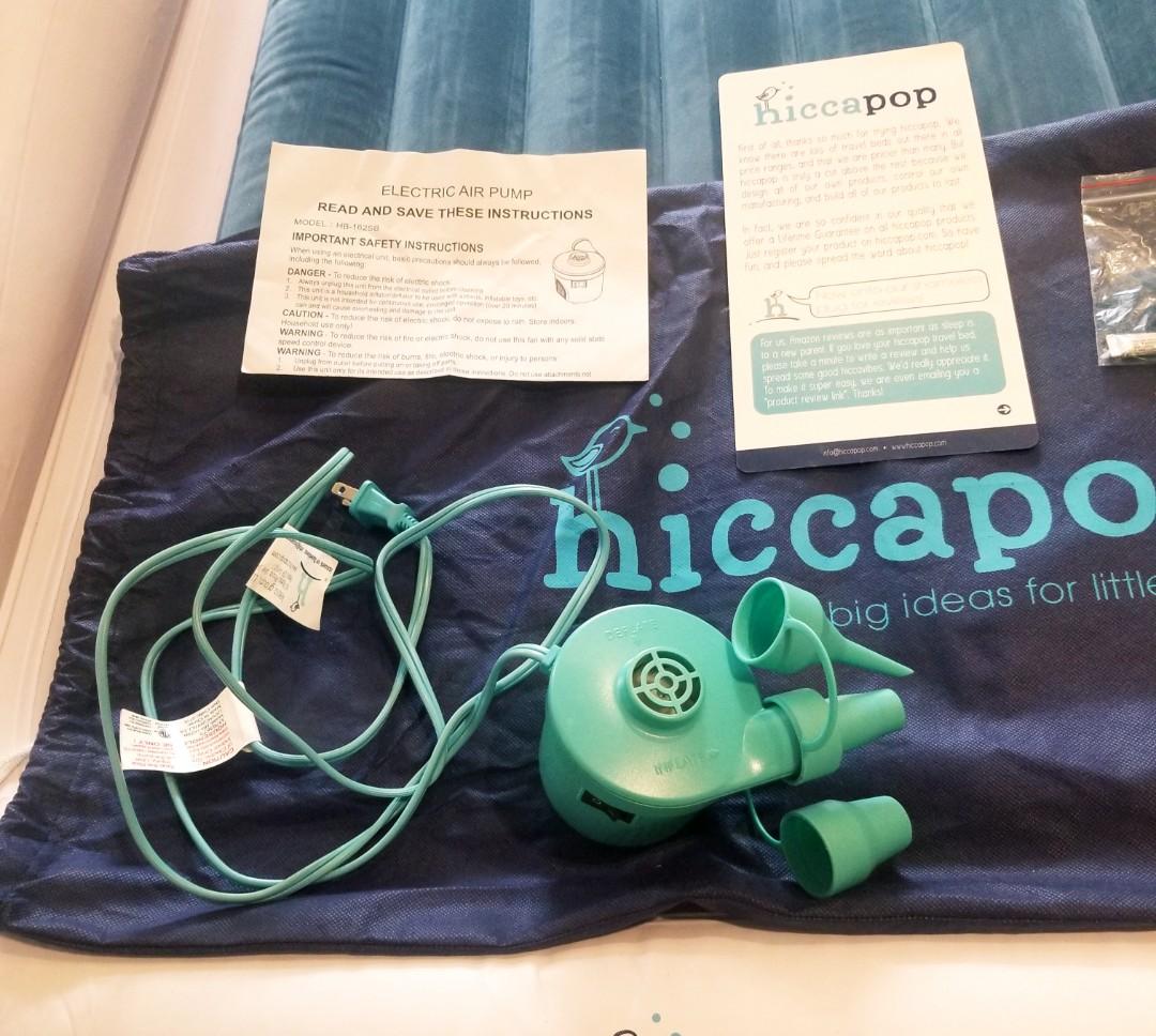 Hiccapop Inflatable Toddler Bed ( 62 x 40 x 12 inches ) PLEASE NOTE