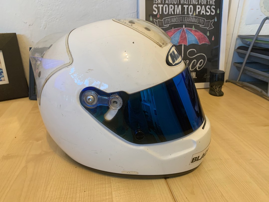 HJC AR 11 Go Kart Helmet, Motorcycles, Motorcycle Apparel on Carousell