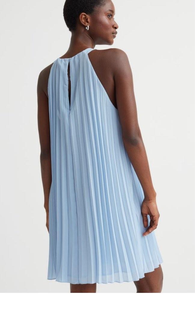 H&M pleated dress, Women's Fashion, Dresses & Sets, Dresses on Carousell