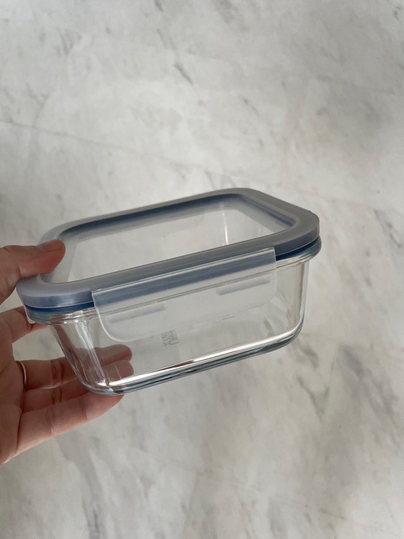 IKEA glass Tupperware (2), Furniture & Home Living, Kitchenware