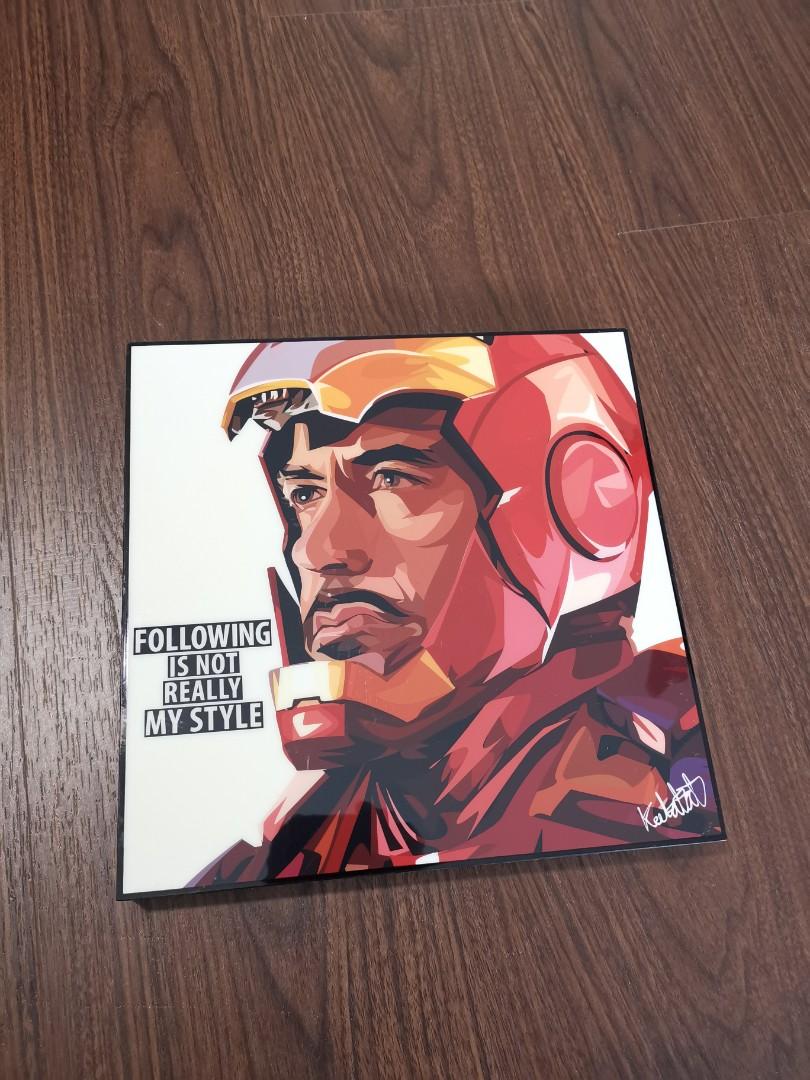 Iron Man / Tony Stark Art Print, Hobbies & Toys, Stationery