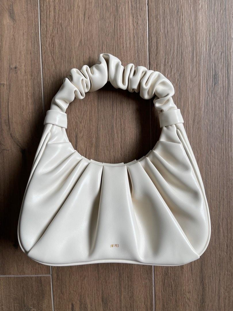 JW Pei- Gabbi Ruched Hobo Handbag- Ivory