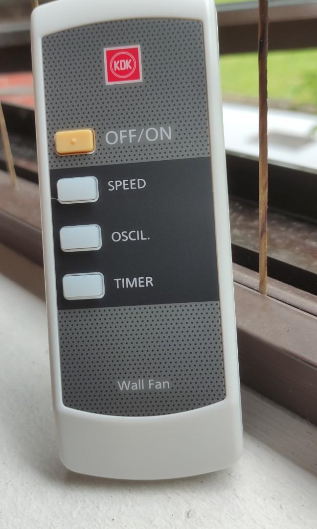 KDK Wall Fan Remote Control KC4GR KDK M40MS Original, Furniture & Home