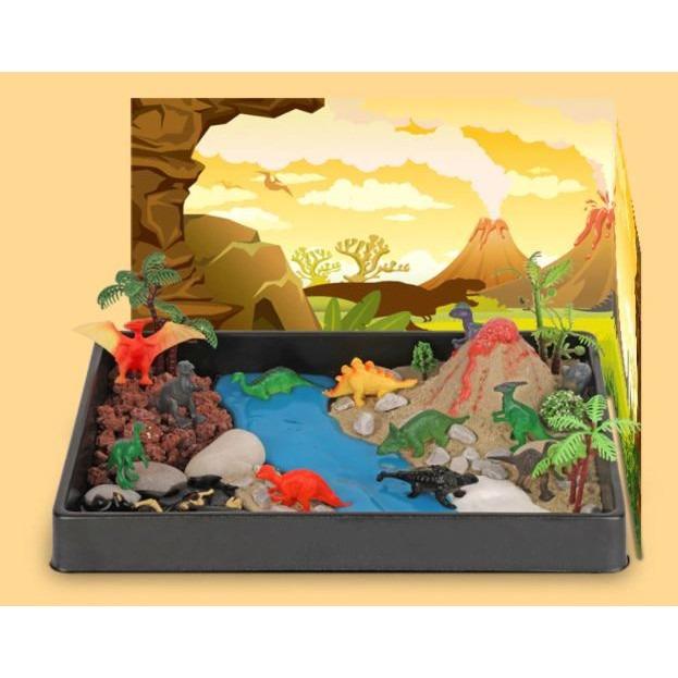 Kids DIY Dinosaur Habitat Jurassic Experiment Science Toys DIY