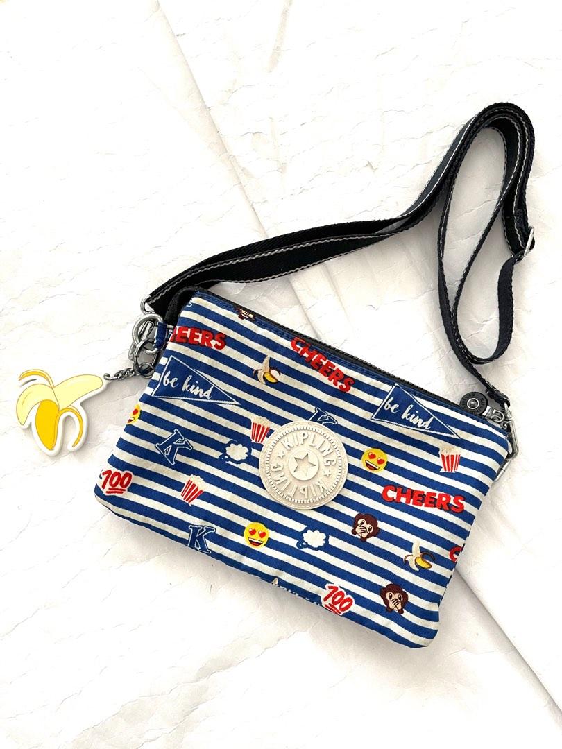 KIPLING emoji stripe creativity X, Women's Fashion, Bags & Wallets ...