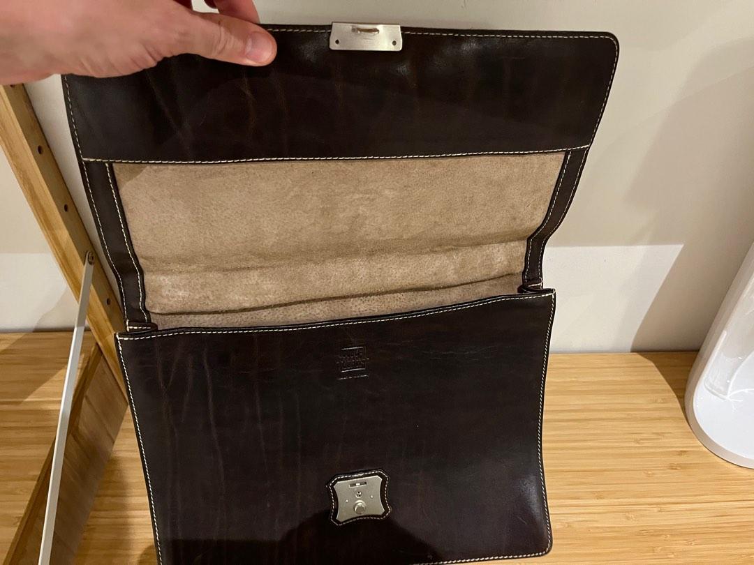 Leather Briefcase made in Germany, Men's Fashion, Bags, Briefcases on