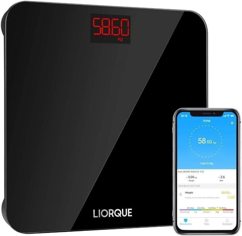 Liorque Smart Digital Body Weight Scale, High Precision Wireless Scale