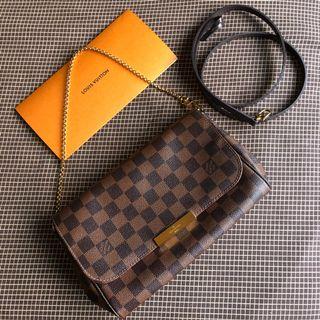 PRELOVED DISCONTINUED Louis Vuitton Favorite MM Damier Ebene Bag FL4165  082323 $200 OFF