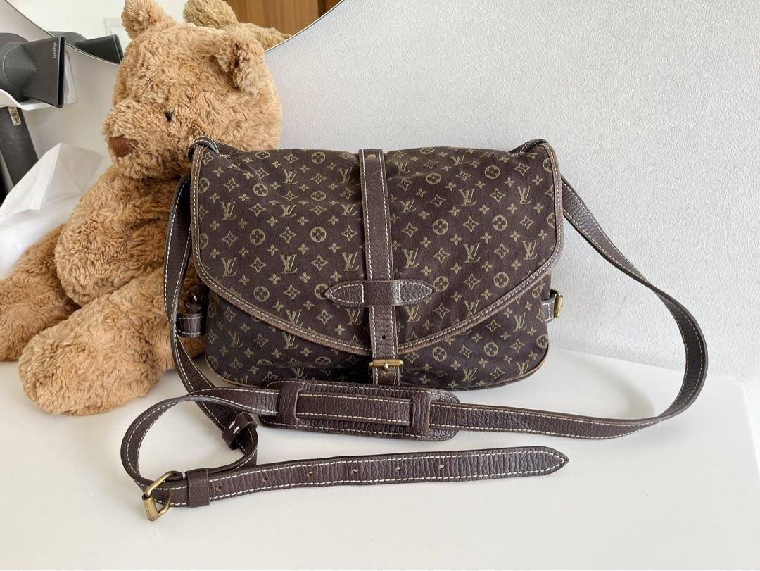 Louis Vuitton LV Vintage Denim Saumur 30 Crossbody Shoulder Bag