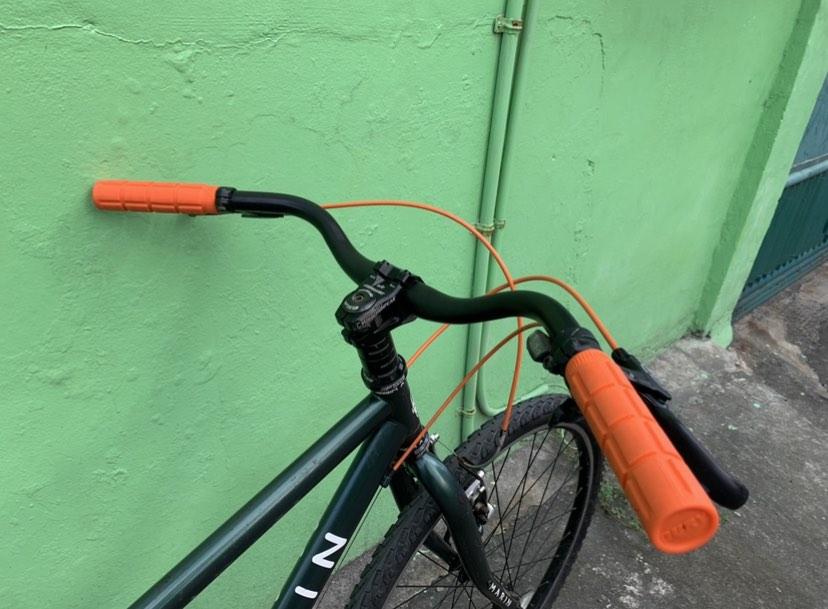 Marin Muirwoods Urban (Category: Bicycles) located in Caloocan City. Submitted by mariasonya (Listing ID 1181807692, Image 3). Description: Marin Muirwoods Urban 15“ center to top seat tube 52 cm top tube center to center 8 speed Crmo steel frame and fork 27.2 seatpost diameter Mukha lang Oury grips Mountainpeak oversized stem Moustache handlebar Avid brake lever Unbranded saddle Shimano rapidfire shifter 8 speed Marin hubs with qr FH-RM66 rear h