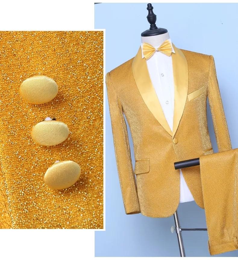 Golden color 2024 coat pant
