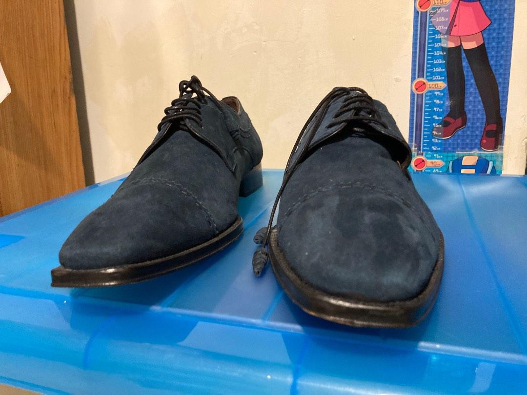 Blue suede casual shoes shop