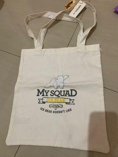 MINISO we bear bears ice bear tote bag