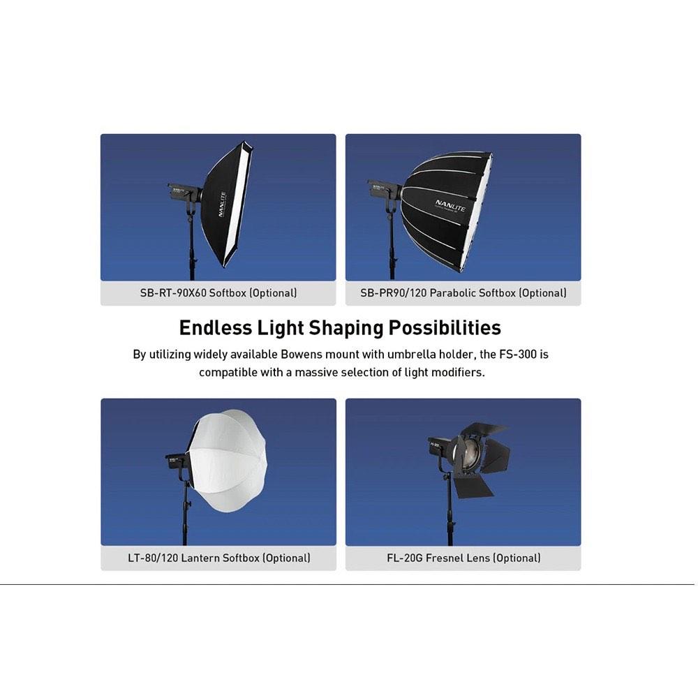 Nanlite FS300 FS300 330W Stuido LED Light 5600K Continuous Light for