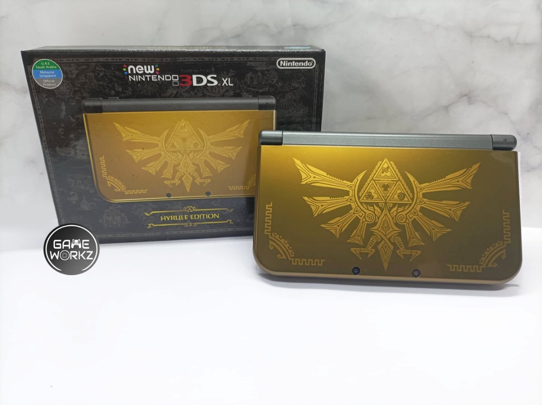 'New' 3DS XL Zelda Hyrule Edition (Top IPS LCD), Video Gaming, Video