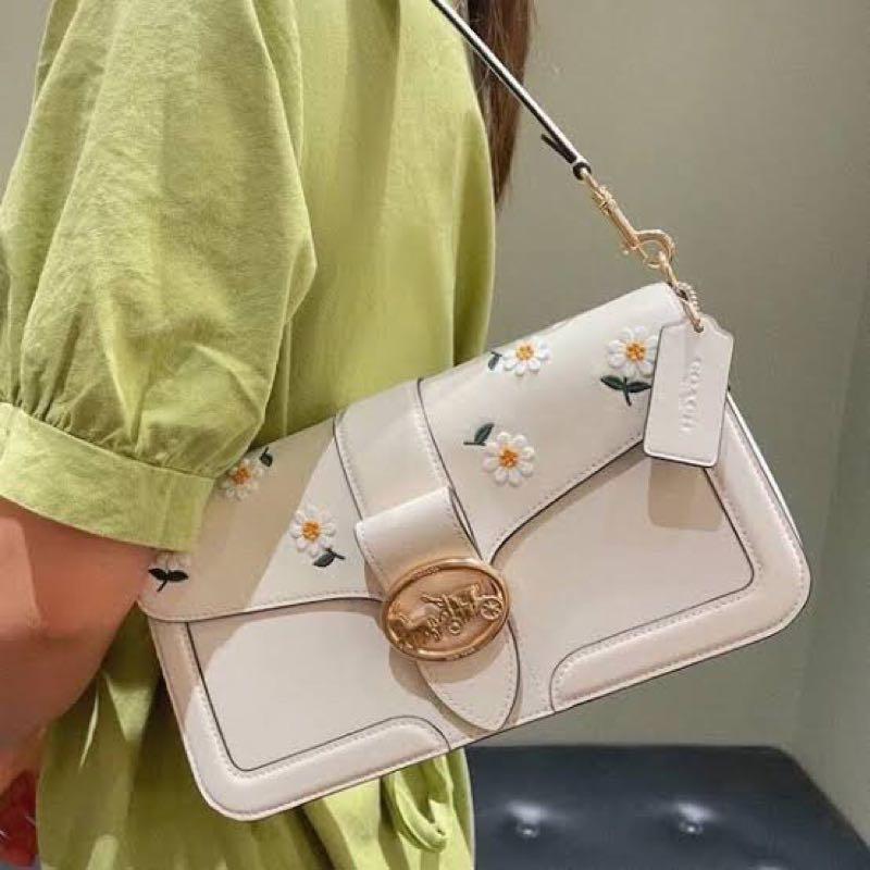 Coach georgie shoulder bag with daisy embroidery
