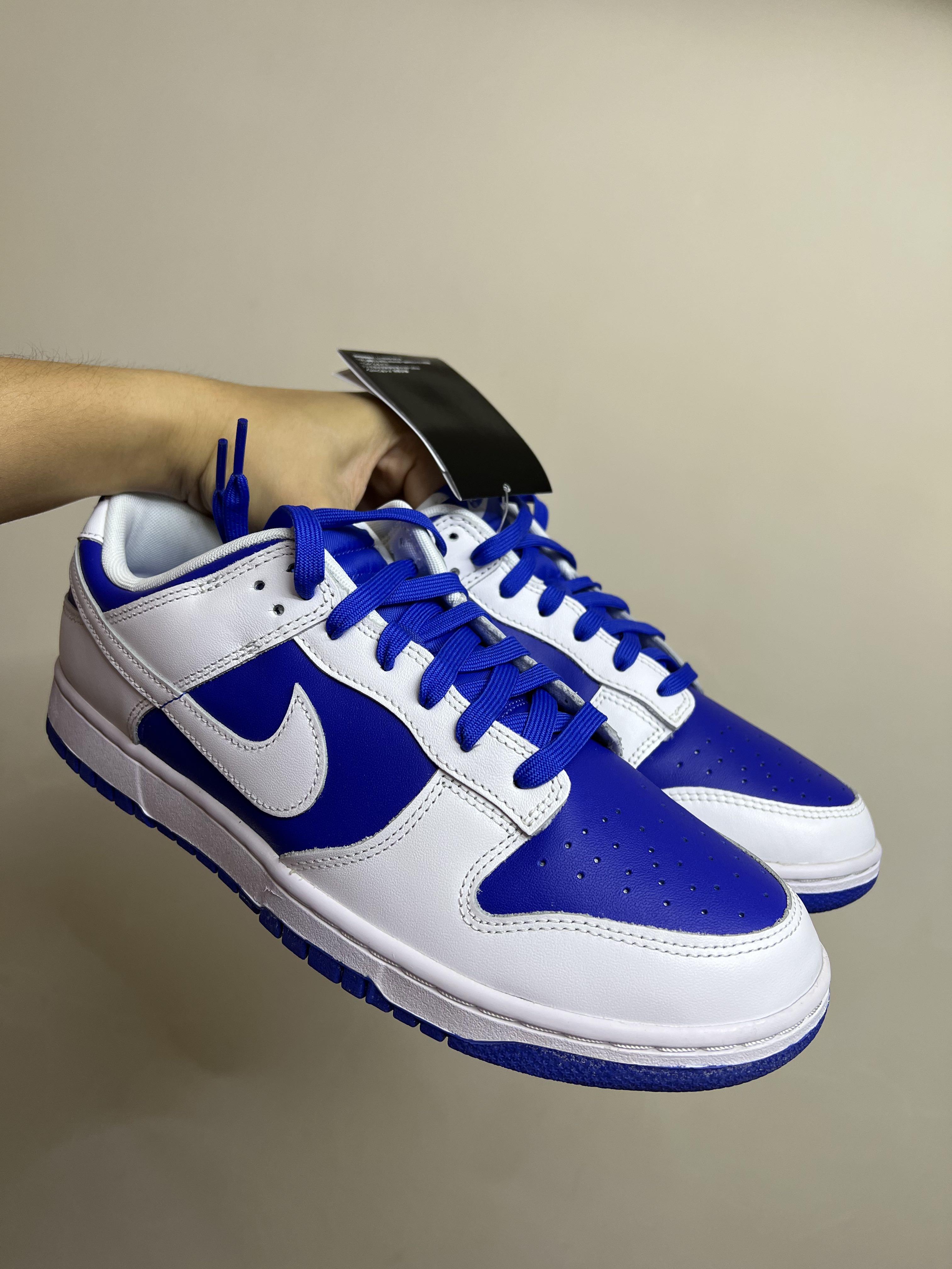 Nike Dunk Low Racer Blue White, 男裝, 鞋, 波鞋- Carousell