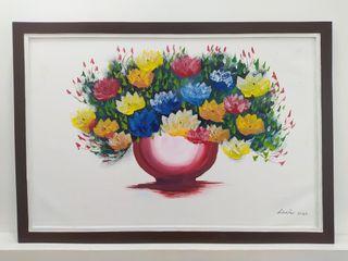 Oil Painting on Canvas - Flower Vase (38"x28")