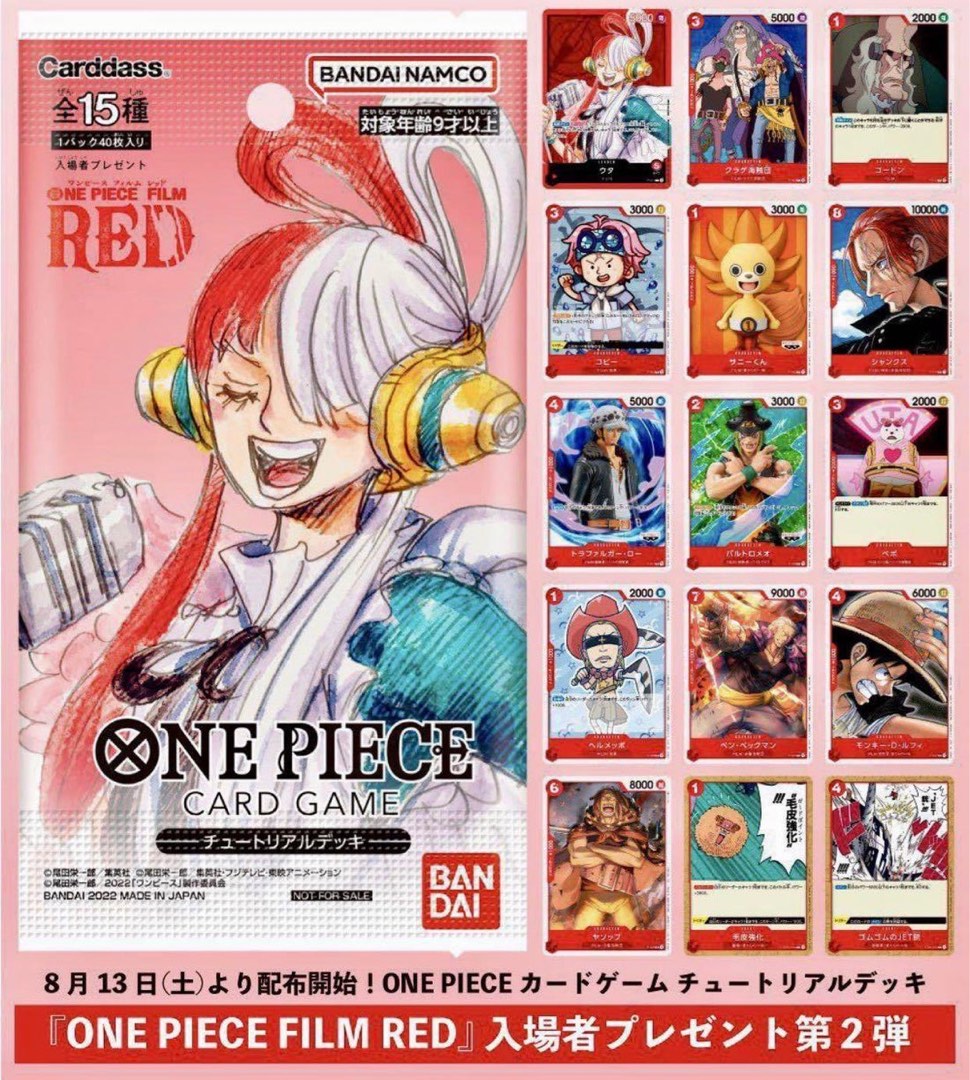 One Piece Card Game Start Uta Red Film Deck, Hobbies & Toys, Toys & Games on Carousell