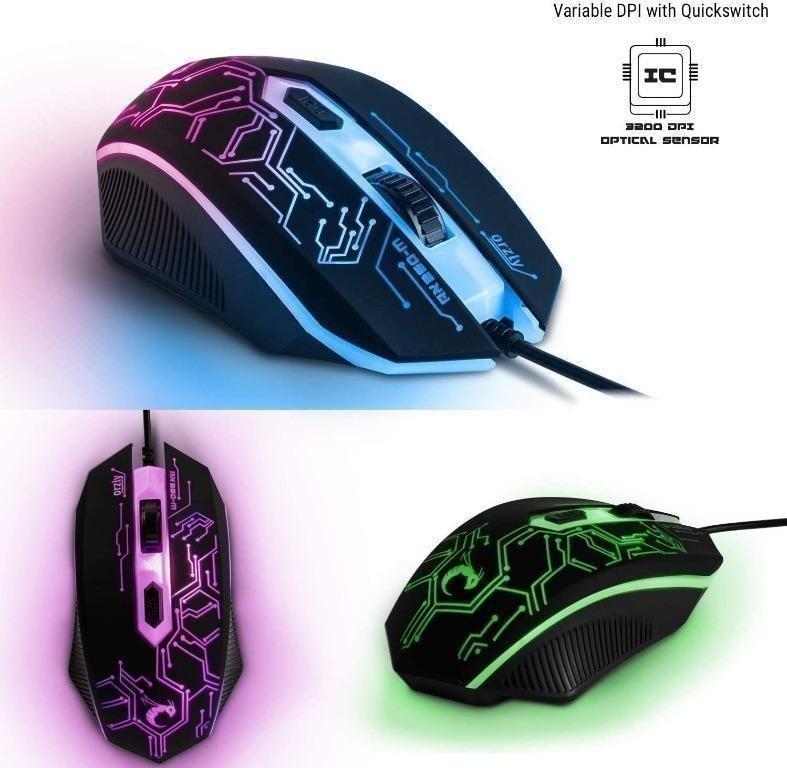 ORZLY RX250 HORNET RGB Gaming Keyboard RGB Mouse Mouse Pad Gaming 