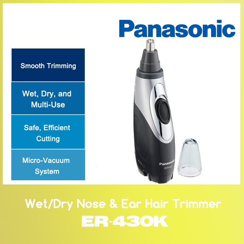 Panasonic ER430K Washable Vacuum Nose/Facial Hair Trimmer, Beauty & Personal Care, Bath & Body