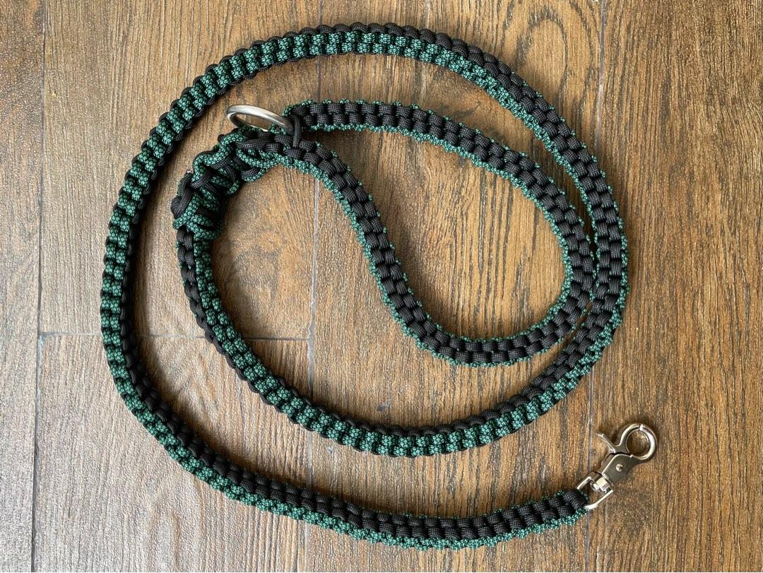 Paracord dog clearance leash handle