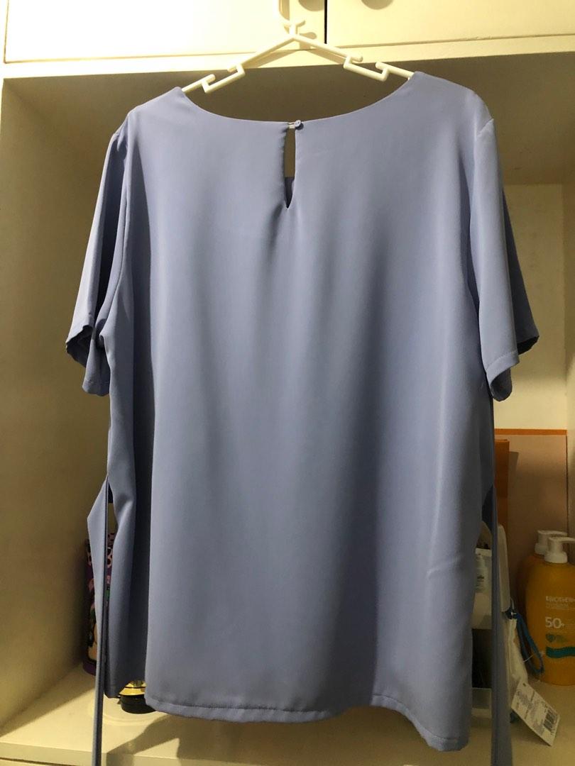 Periwinkles Deep V Padded Blouse
