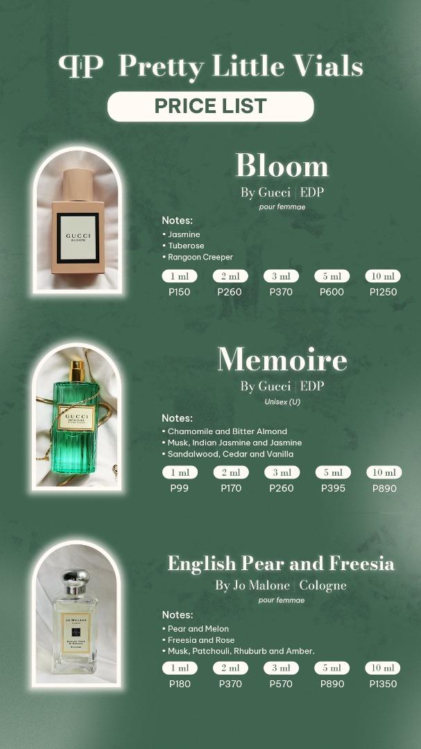 Perfume Decants For Sale; Full Catalog is on IG, Beauty & Personal Care ...