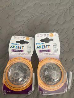 PHILIPS AVENT natural teat 6+ Brand new Bundle