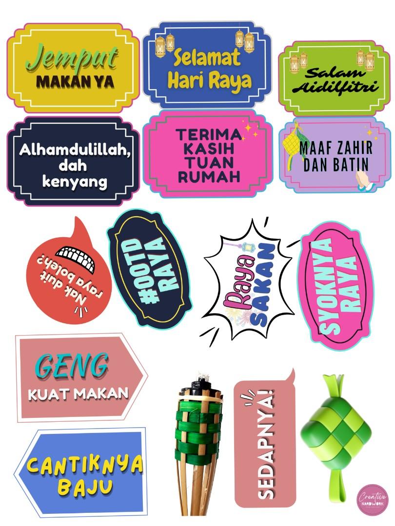 Hari raya photo booth props store