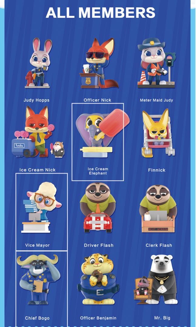 Popmart Zootopia, Hobbies & Toys, Toys & Games on Carousell